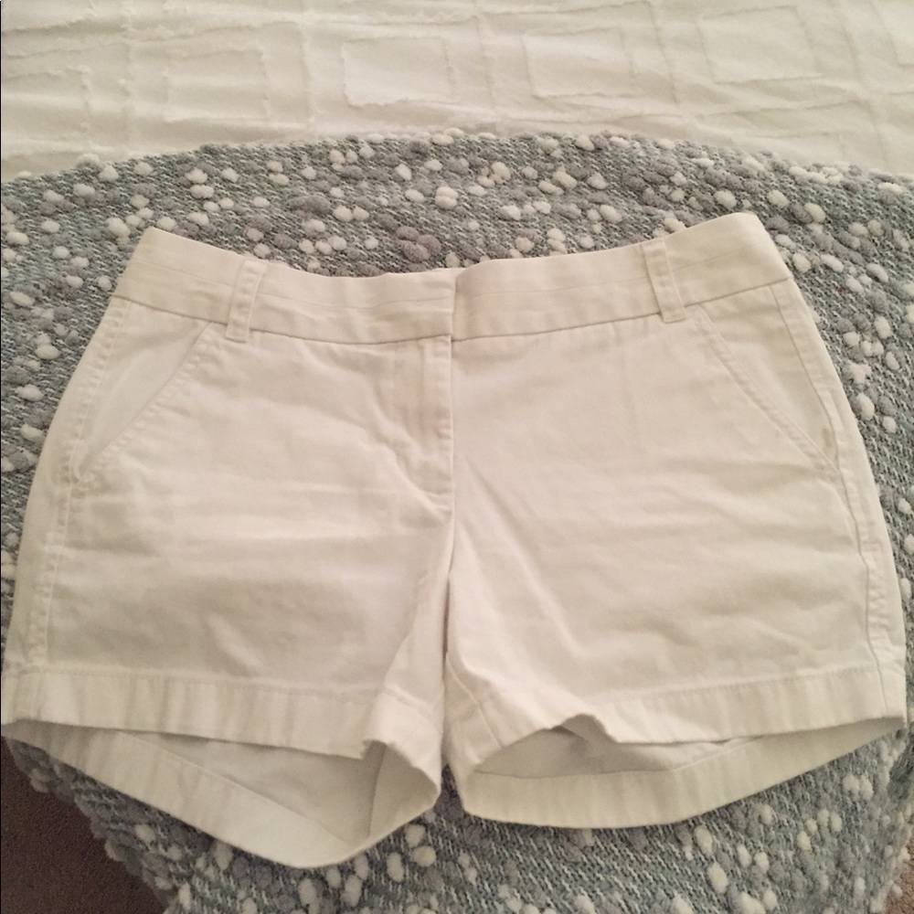 Jcrew white Chino shorts